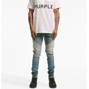 PURPLE BRAND Low Rise Slim Coated Diagonal Jean size 31 in Multicolor